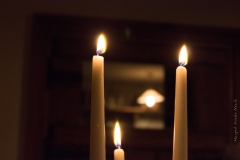 Candle-lit door